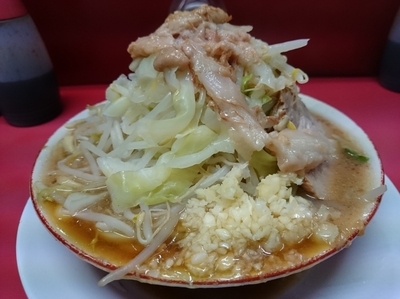 「ラーメン 650円(ニンニク・アブラ)」@ラーメン二郎 大宮店の写真