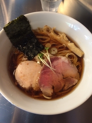 「鰹×鶏らー麺740円（あっさり）」@Bonito Soup Noodle RAIKの写真