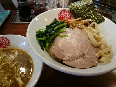 「魁花つけ麺(醤油)800円(中盛300g)」@天然魳煮干だしらーめん創房 魁花の写真