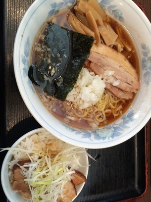 「チャーシュー丼セット」@麺や 石川の写真