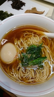 「中華そば７００円+味玉１００円」@本枯中華そば 魚雷の写真