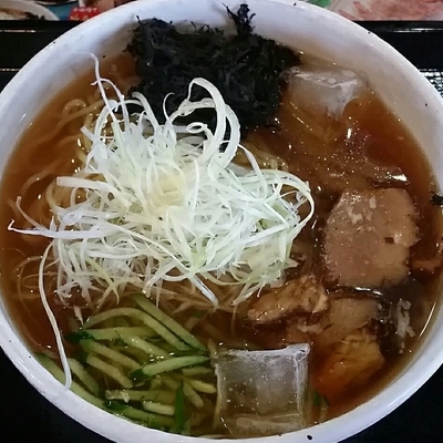 「冷やしラーメン　７５０円」@北海道らぁめん 伝丸 6号石岡大橋店の写真
