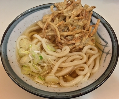 「ごぼう天うどん（￥390）」@星のうどんの写真