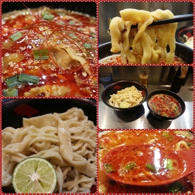 「【夏限定】スパイシー紅つけ麺（並）」@麺創研 紅 府中の写真