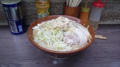 「麺増し大小(アブラカラメ)￥７４０」@ラーメン二郎 横浜関内店の写真