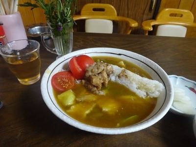「黒部ダムカレーうどん」@よしの食堂の写真