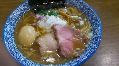 「味玉極上煮干しそば+中盛(880円+50円)」@煮干しつけ麺 宮元の写真
