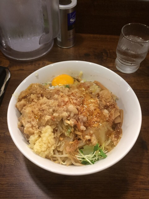 「まぜそば」@つけめんTETSU 駒沢大学店の写真