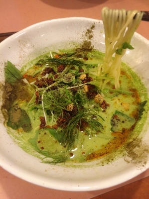 「緑担々麺¥840」@四川担々麺荘 彩たまやの写真