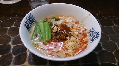 「【限定】淡麗鶏坦々蕎麦  半ライス付き」@特級鶏蕎麦 龍介の写真