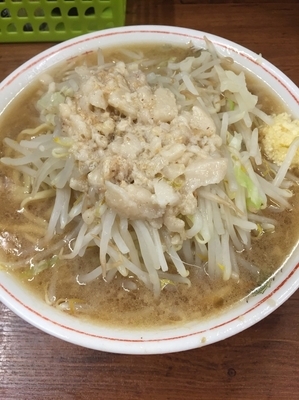 「普通盛 小(ニンニク、アブラ)￥７００」@ラーメン二郎 品川店の写真