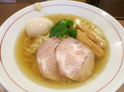 「次世代白だし煮干三重奏 780円＋味玉（VIPカード利用）」@鯛塩そば 灯花 本店の写真