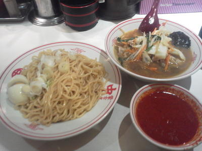 「冷し醤油タンメン＋冷味スープ」@蒙古タンメン 中本 渋谷店の写真