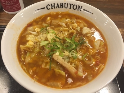 「【期間限定】イタリアントマトらぁ麺（880円）」@ちゃぶ屋 とんこつらぁ麺 CHABUTON ヨドバシAKIBA店の写真