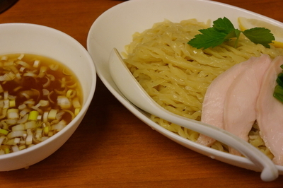 「冷やし煮干しつけめん(限定)+大盛」@福の神食堂の写真