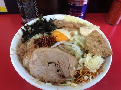 「辛汁なし+チーズ」@ラーメン一心の写真