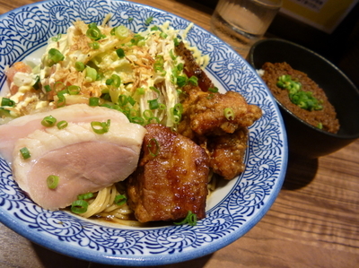 「【限定】冷やし肉そば＋あらいめし」@ラーメン燈郎の写真