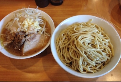 「大ラーメン＋つけ麺」@ラーメン二郎 八王子野猿街道店2の写真