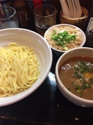 「つけ麺醤油 ランチご飯」@麺屋33の写真