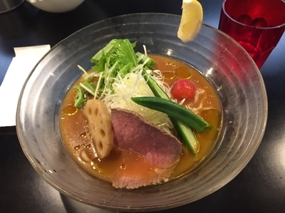 「【期間限定】冷やし味噌らぁ麺～トリュフ風味仕立て2015～ 80」@みそ味専門マタドールの写真