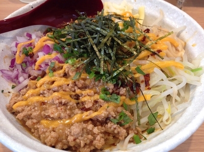 「みそまぜそば 大 ＋ ジャンク好き」@麺小屋 てちの写真