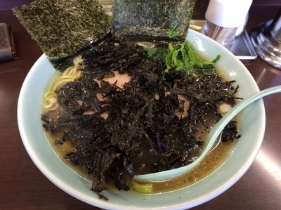 「岩のりラーメン 750円」@ラーメンショップ 二ツ橋店の写真