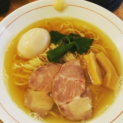 「限定 白だし煮干三重奏 780円 味玉100円」@鯛塩そば 灯花 本店の写真