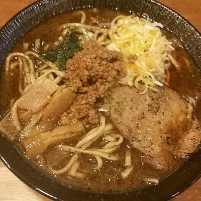 「辛味付きラーメン　９００円」@麺や 蒼輝 AOIKAGAYAKIの写真