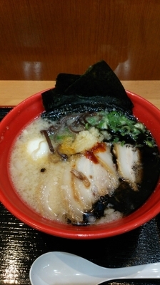 「特製赤丸」@IPPUDO NOODLE EXPRESS 蓮田SA店の写真
