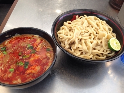 「紅つけ麺（大盛）」@麺創研 紅 府中の写真