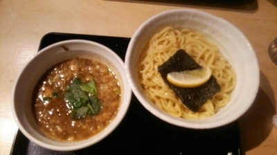 「濃厚煮干しつけめん(あつもり)」@つけめん 蕾 本家の写真