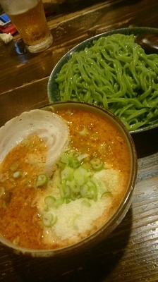 「辛味噌チーズつけ麺  中盛り  １０４７円」@麺や 和の写真