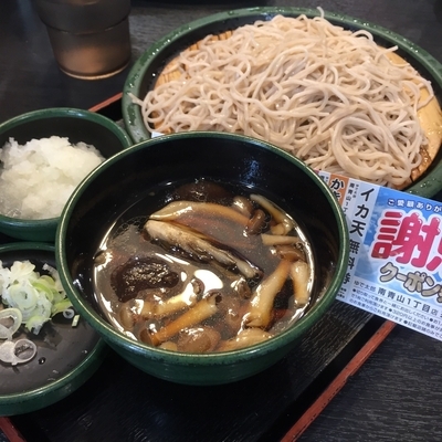 「【季節限定】きのこ汁せいろ（￥520）」@ゆで太郎 南青山一丁目店の写真