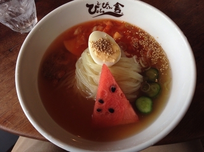 「盛岡冷麺 （特辛、820円）」@ぴょんぴょん舎 稲荷町本店の写真