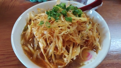 「辛ねぎ中華そば　大盛り」@月と鼈の写真