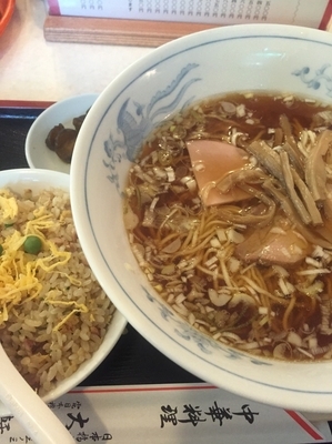「A定食（ラーメン、半チャーハン）」@中華料理 大勝軒の写真