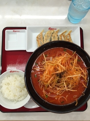 「大辛味噌ラーメン 辛ネギトッピング」@くるまやラーメン 青井店の写真