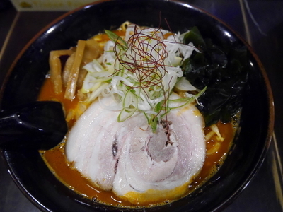 「鉄火麺 (激辛)」@北海道らーめん ひむろ 北千住店の写真