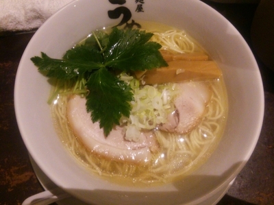 「塩らーめん（細麺、バラチャーシュー）＋大盛」@麺屋 うめはら 伊勢崎店の写真