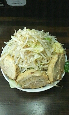 「豚ラーメン（大）」@無頼庵の写真