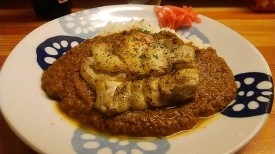 「鶏カレー 880円 ＋ ビール 480円」@火星カレーの写真