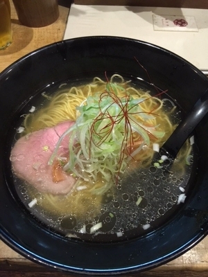 「和風鶏塩らーめん」@梅花亭の写真