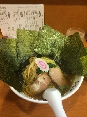 「支那そば＋海苔」@麺ロード 大森店の写真