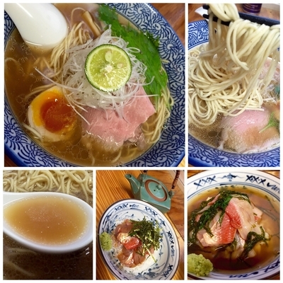 「【一周年限定】煮干と金目鯛の中華そばお茶漬け付き¥700」@中華そば よしかわの写真