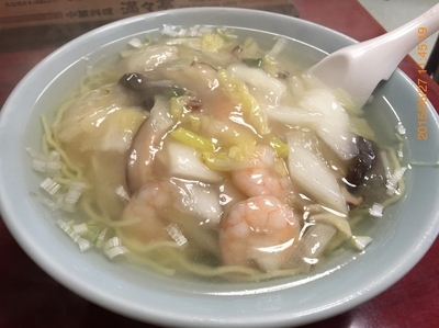 「えびそば 700円　タンメン600円」@中華料理 満々亭の写真