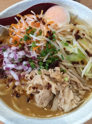 「みそらーめん(並)＋半熟玉子¥60」@麺小屋 てちの写真