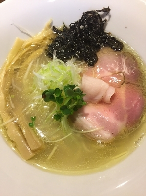 「あさり出汁地鶏そば(塩、細麺)￥７５０」@麺や 虎徹の写真