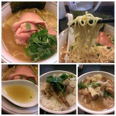 「【限定】天草大王×鯛(淡口×細麺Ver)＋天草大王塩焼き丼」@中華そば 四つ葉の写真