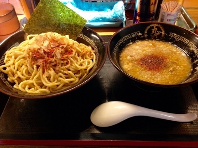 「こってりつけ麺 中盛330g 温盛」@丸め 田無ファミリーランド店の写真