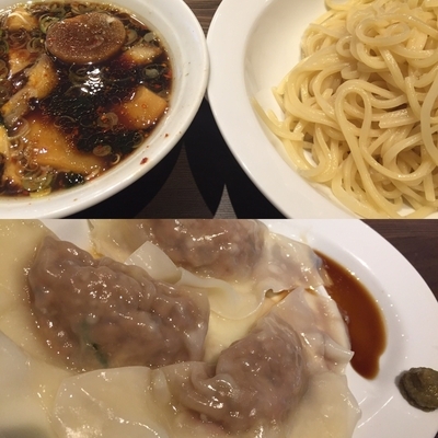 「つけめん（７５０円）+皿ワンタン（３５０円）」@拉麺5510の写真